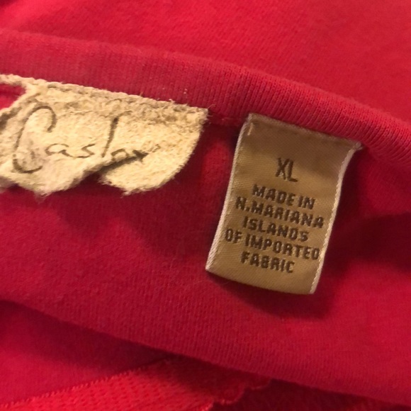 Red Caslon tank top has a spot xl shelf bra - Picture 8 of 9